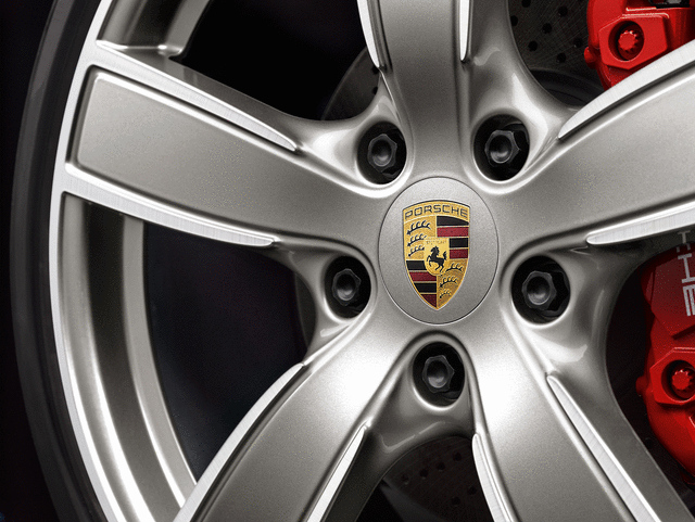 Genuine Porsche Wheel Hub Covers - 19-Inch Boxster Wheel - 000-044-607-01