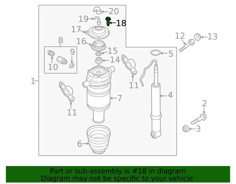 Genuine Porsche parts diagram