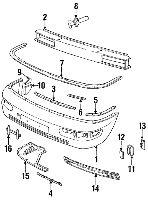 Genuine Porsche parts diagram