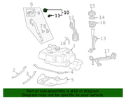 Genuine Porsche parts diagram
