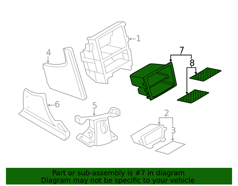 Genuine Porsche parts diagram