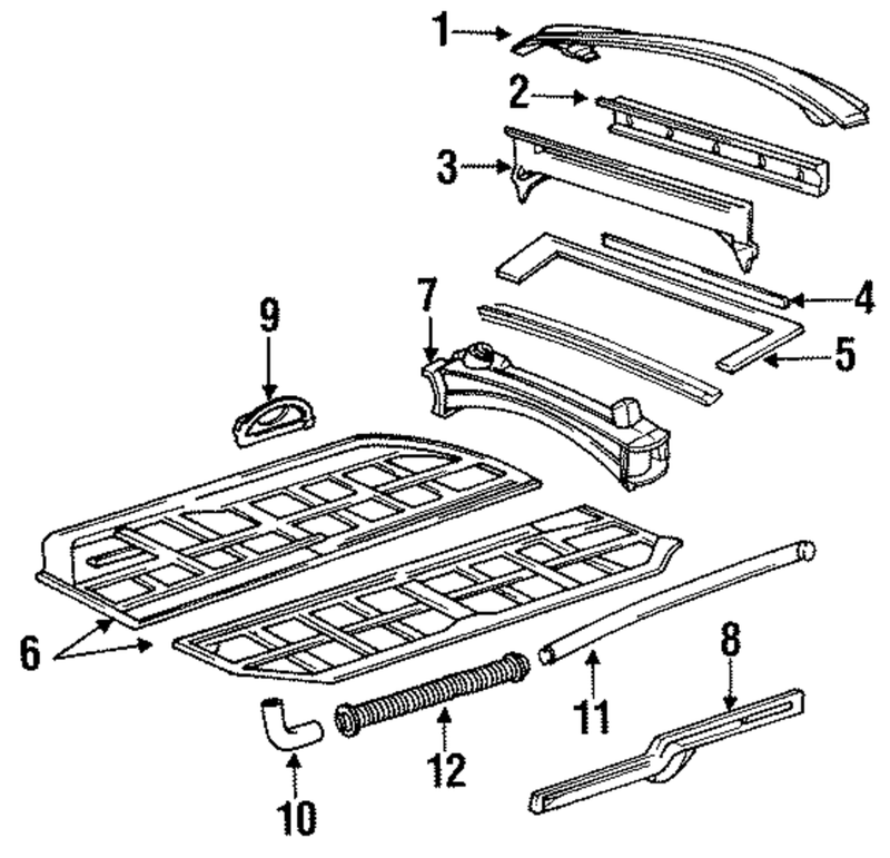 Genuine Porsche parts diagram