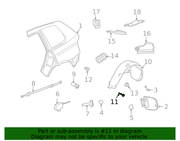 Genuine Porsche parts diagram