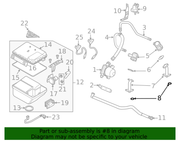 Genuine Porsche parts diagram