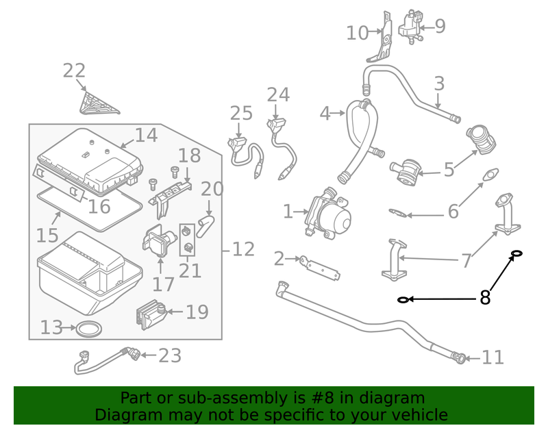 Genuine Porsche parts diagram
