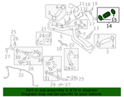 Genuine Porsche parts diagram