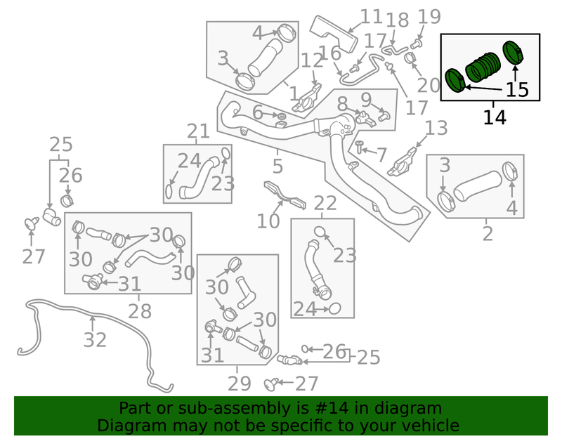 Genuine Porsche parts diagram