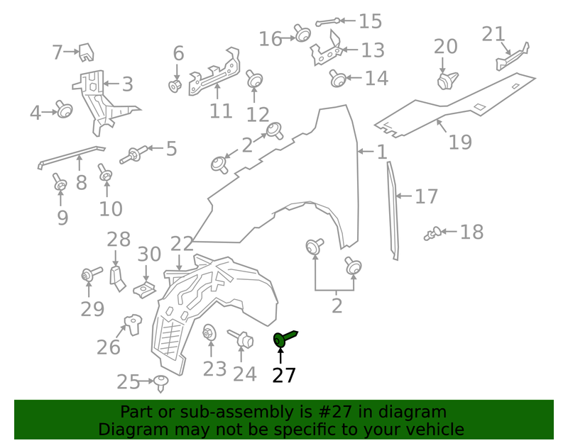 Genuine Porsche parts diagram
