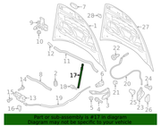 Genuine Porsche parts diagram