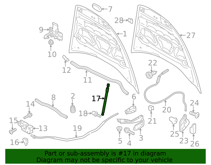 Genuine Porsche parts diagram