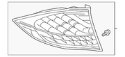 Genuine Porsche parts diagram