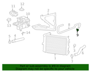 Genuine Porsche parts diagram