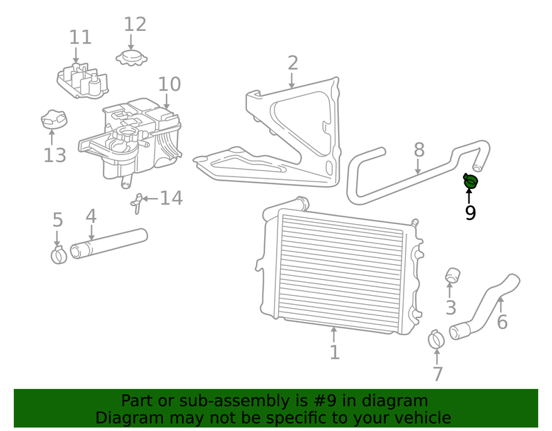 Genuine Porsche parts diagram