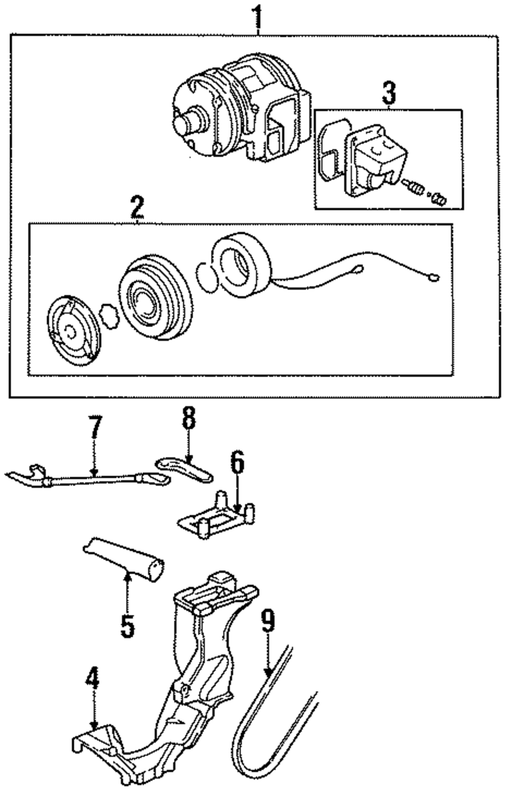Genuine Porsche parts diagram