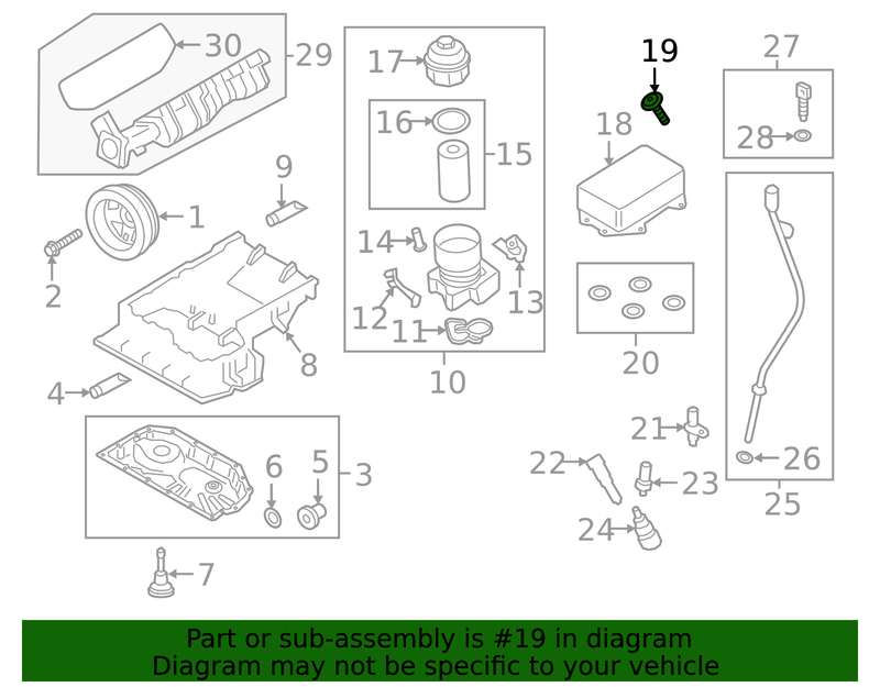 Genuine Porsche parts diagram