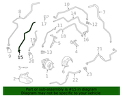 Genuine Porsche parts diagram