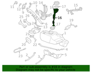 Genuine Porsche parts diagram