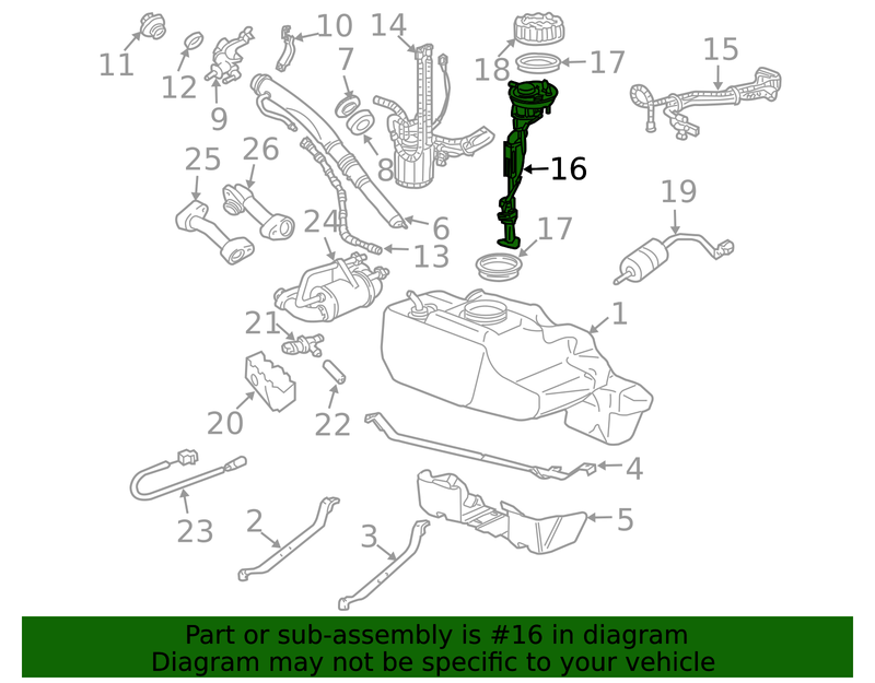 Genuine Porsche parts diagram