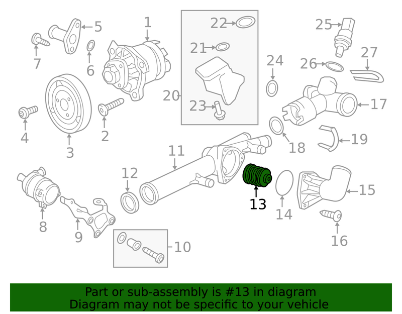 Genuine Porsche parts diagram