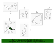 Genuine Porsche parts diagram