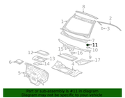 Genuine Porsche parts diagram