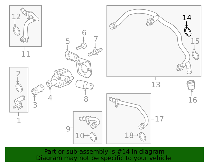 Genuine Porsche parts diagram