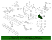 Genuine Porsche parts diagram