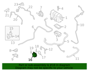 Genuine Porsche parts diagram
