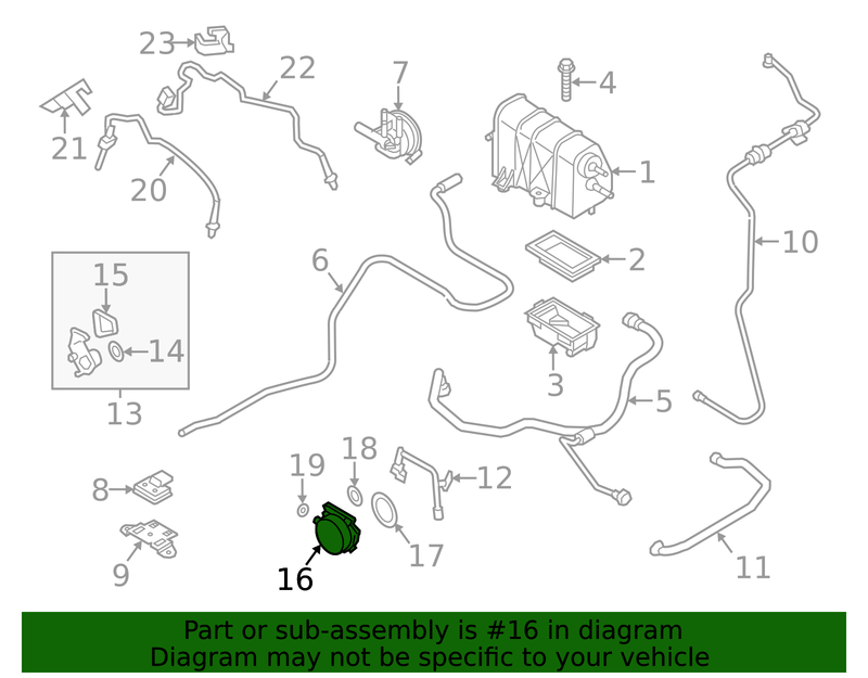 Genuine Porsche parts diagram