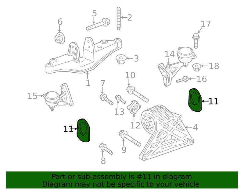 Genuine Porsche parts diagram