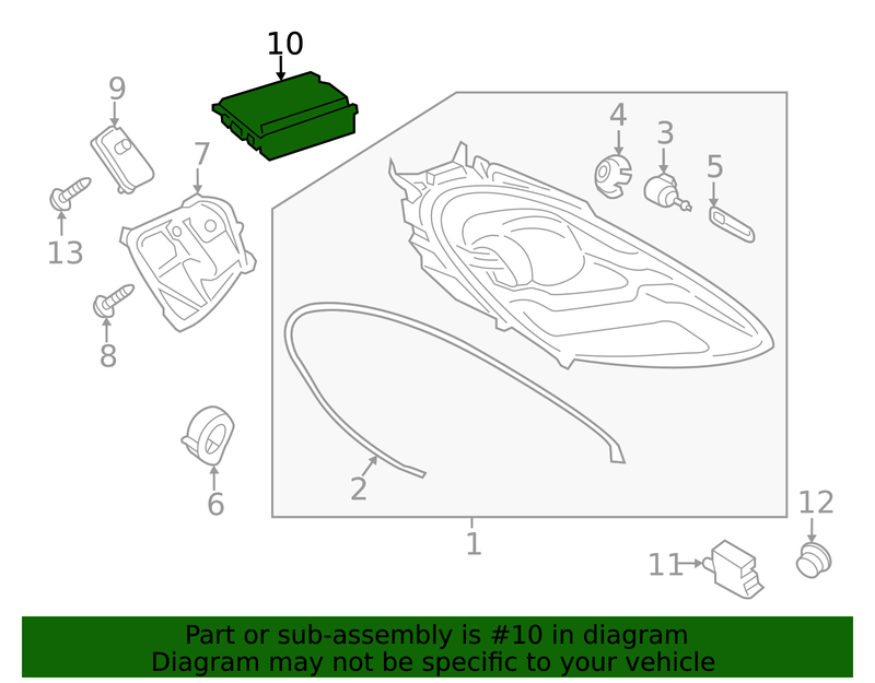Genuine Porsche parts diagram