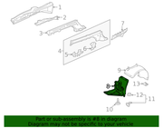 Genuine Porsche parts diagram