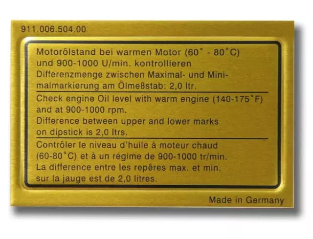 Genuine Porsche parts diagram