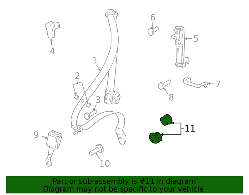 Genuine Porsche parts diagram