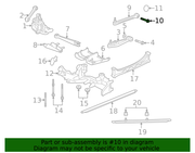 Genuine Porsche parts diagram