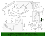 Genuine Porsche parts diagram