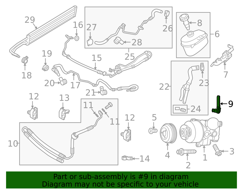 Genuine Porsche parts diagram