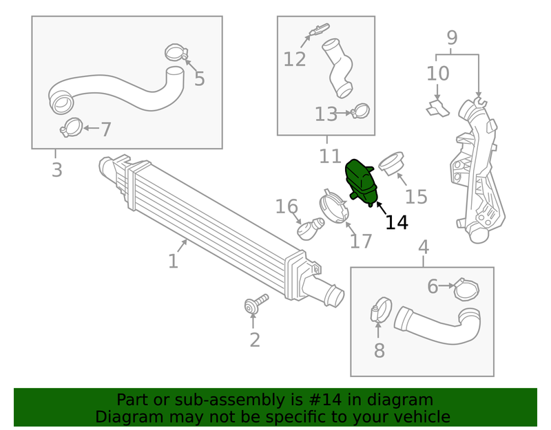 Genuine Porsche parts diagram