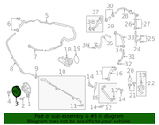 Genuine Porsche parts diagram