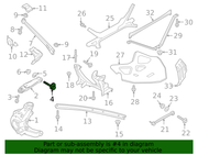 Genuine Porsche parts diagram
