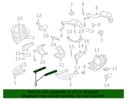 Genuine Porsche parts diagram
