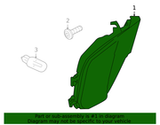 Genuine Porsche parts diagram