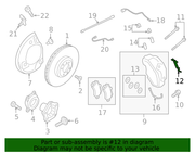 Genuine Porsche parts diagram