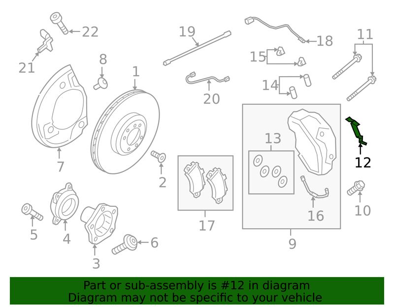 Genuine Porsche parts diagram