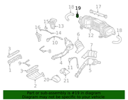 Genuine Porsche parts diagram