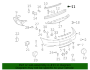 Genuine Porsche parts diagram