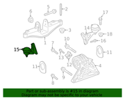 Genuine Porsche parts diagram