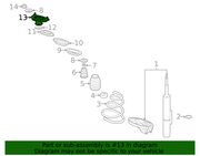 Genuine Porsche parts diagram