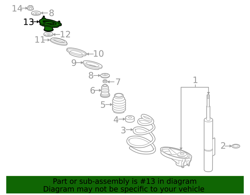 Genuine Porsche parts diagram
