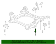 Genuine Porsche parts diagram